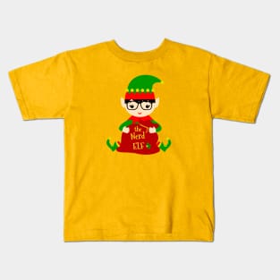 The Nerd Elf Family Matching Christmas 2020 Gift Kids T-Shirt